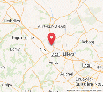 Map of Norrent-Fontes, Hauts-de-France