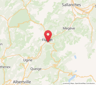 Map of Notre-Dame-de-Bellecombe, Auvergne-Rhône-Alpes