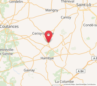 Map of Notre-Dame-de-Cenilly, Normandy