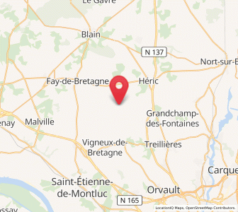 Map of Notre-Dame-des-Landes, Pays de la Loire