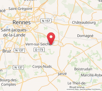 Map of Nouvoitou, Brittany
