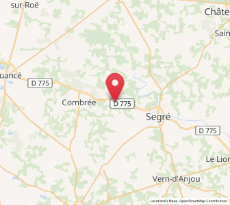 Map of Noyant-la-Gravoyère, Pays de la Loire