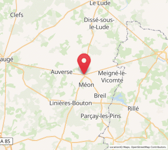 Map of Noyant-Villages, Pays de la Loire