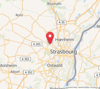 Map of Oberhausbergen, Grand Est