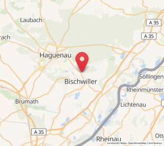 Map of Oberhoffen-sur-Moder, Grand Est