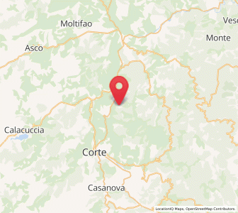 Map of Omessa, Corsica