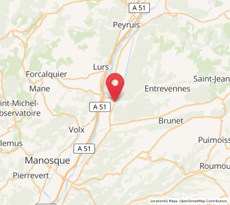 Map of Oraison, Provence-Alpes-Côte d'Azur