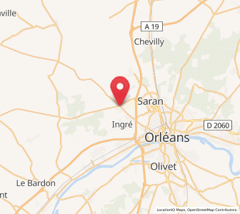 Map of Ormes, Centre