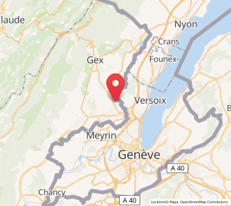 Map of Ornex, Auvergne-Rhône-Alpes