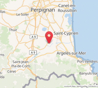 Map of Ortaffa, Occitanie