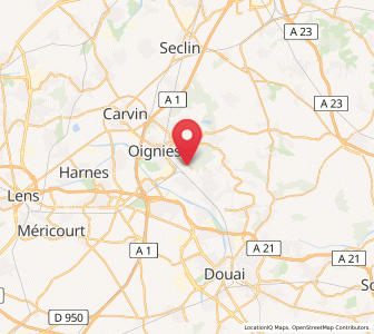 Map of Ostricourt, Hauts-de-France