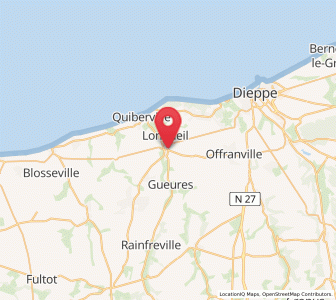 Map of Ouville-la-Rivière, Normandy