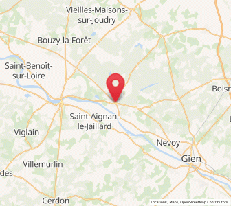Map of Ouzouer-sur-Loire, Centre
