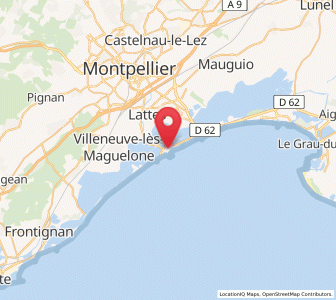 Map of Palavas-les-Flots, Occitanie