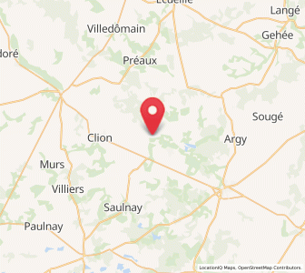 Map of Palluau-sur-Indre, Centre