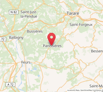 Map of Panissières, Auvergne-Rhône-Alpes