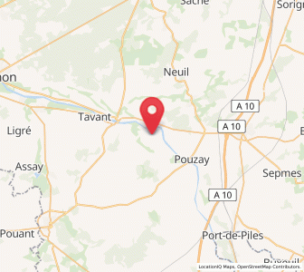 Map of Parçay-sur-Vienne, Centre