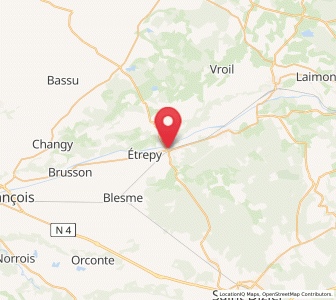 Map of Pargny-sur-Saulx, Grand Est