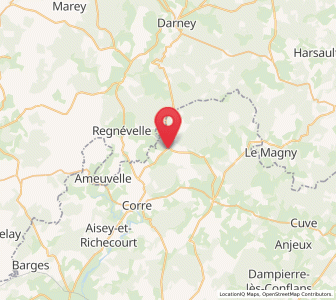 Map of Passavant-la-Rochère, Bourgogne-Franche-Comté