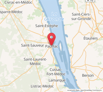 Map of Pauillac, Nouvelle-Aquitaine
