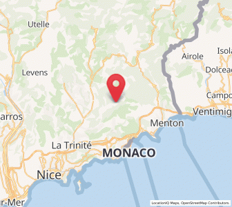 Map of Peille, Provence-Alpes-Côte d'Azur