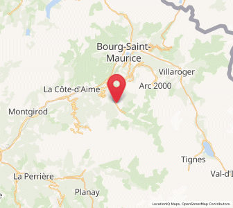 Map of Peisey-Nancroix, Auvergne-Rhône-Alpes