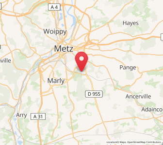 Map of Peltre, Grand Est