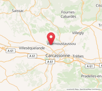 Map of Pennautier, Occitanie