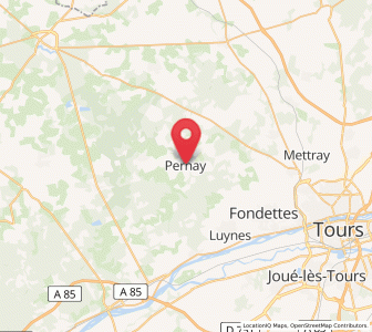 Map of Pernay, Centre