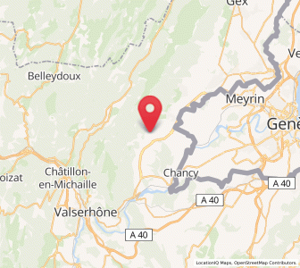 Map of Péron, Auvergne-Rhône-Alpes
