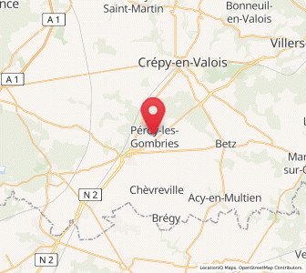 Map of Péroy-les-Gombries, Hauts-de-France