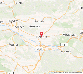 Map of Pertuis, Provence-Alpes-Côte d'Azur