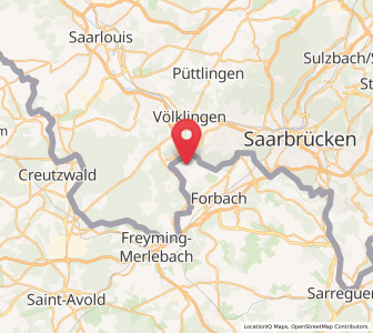 Map of Petite-Rosselle, Grand Est