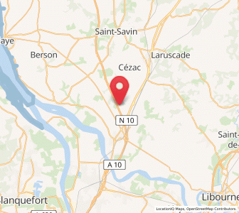 Map of Peujard, Nouvelle-Aquitaine