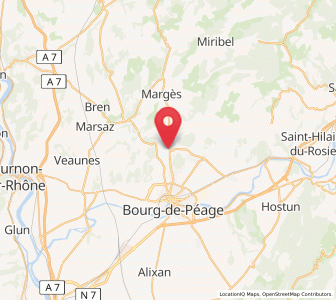 Map of Peyrins, Auvergne-Rhône-Alpes