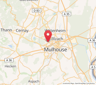 Map of Pfastatt, Grand Est