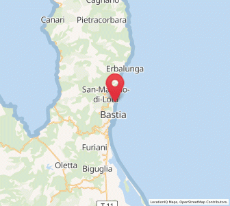 Map of Pietranera, Corsica