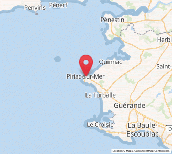 Map of Piriac-sur-Mer, Pays de la Loire