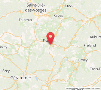Map of Plainfaing, Grand Est