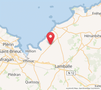 Map of Planguenoual, Brittany