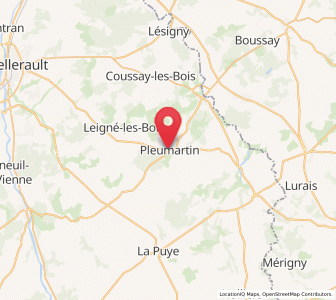 Map of Pleumartin, Nouvelle-Aquitaine