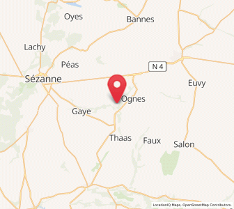Map of Pleurs, Grand Est