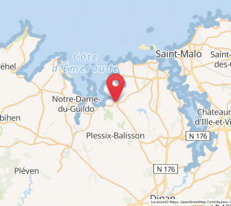 Map of Ploubalay, Brittany