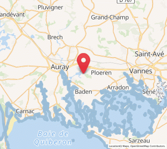 Map of Plougoumelen, Brittany