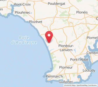 Map of Plovan, Brittany
