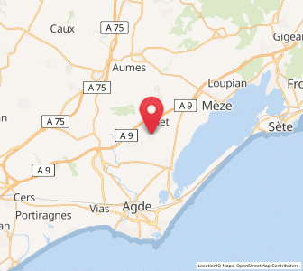 Map of Pomérols, Occitanie