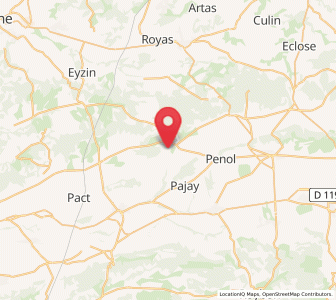Map of Pommier-de-Beaurepaire, Auvergne-Rhône-Alpes
