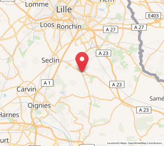 Map of Pont-à-Marcq, Hauts-de-France