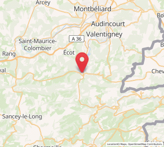 Map of Pont-de-Roide, Bourgogne-Franche-Comté
