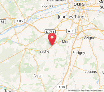 Map of Pont-de-Ruan, Centre
